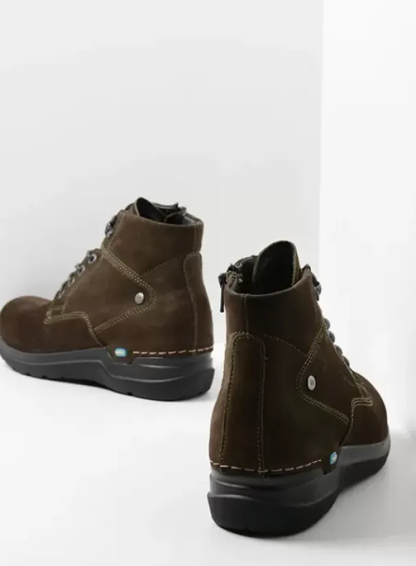 Hielspoor|Wandelschoenen|Wolky Whynot cactus nubuck