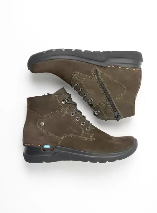 Hielspoor|Wandelschoenen|Wolky Whynot cactus nubuck