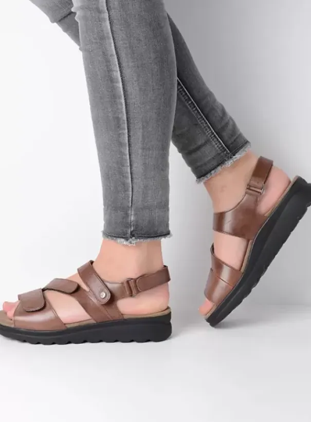 Sandalen|Voorjaar/zomer|Wolky Yard cognac leer