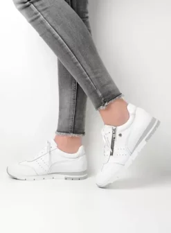 Volle voeten|Sneakers|Wolky Yell XW wit leer