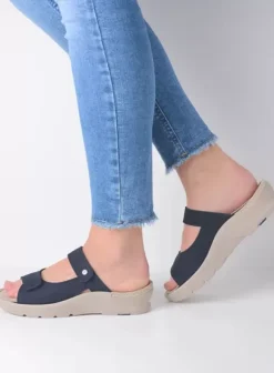 Slippers|Voorjaar/zomer|Wolky Zaandam denim nubuck