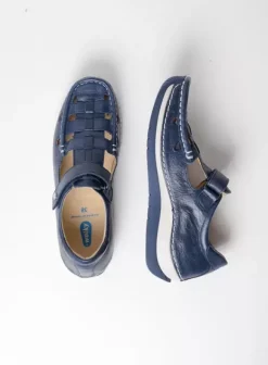 Voorjaar/zomer|Wolky Zambezi blauw leer