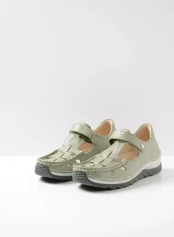 Voorjaar/zomer|Wolky Zambezi lichtgroen leer