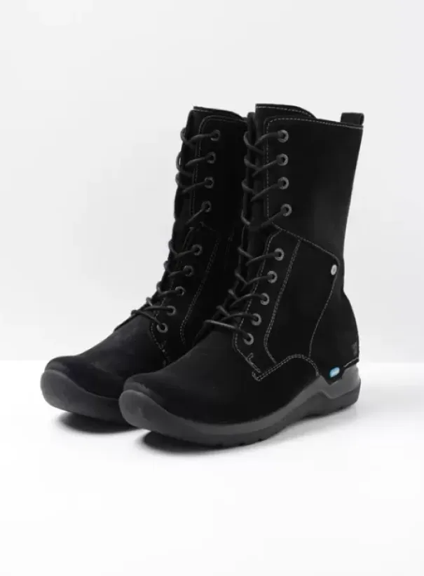 Hielspoor|Wandelschoenen|Wolky Zigzag zwart suede